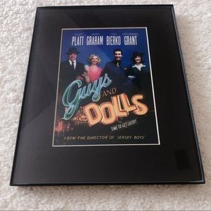 Guys and Dolls Poster in Frame